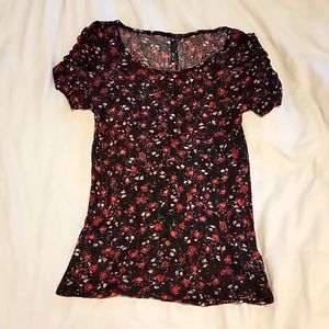 Floral sheer top